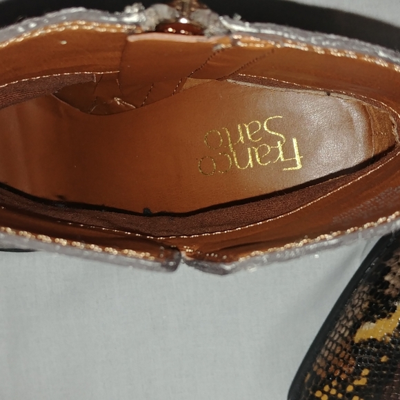 Franco Sarto snake print boots.Lether uppers . - Picture 8 of 11
